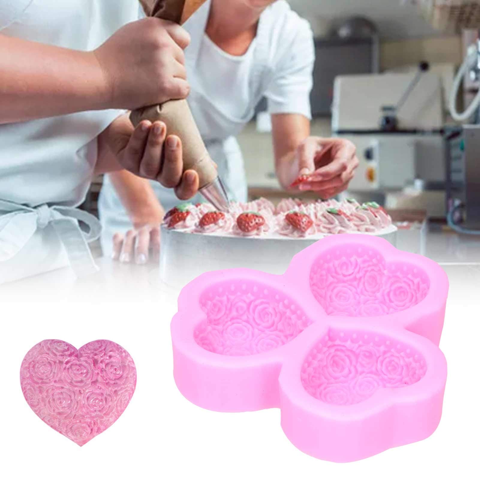 Design spesso: 3 stampi per sapone in silicone a forma di cuore