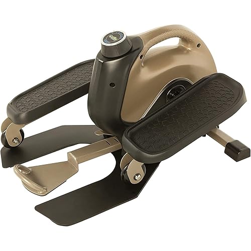 EXERPEUTIC 900E EXERWORK No Impact Bluetooth Smart Cloud Fitness Under Desk Elliptical with Extendable Chair Hook and Free App