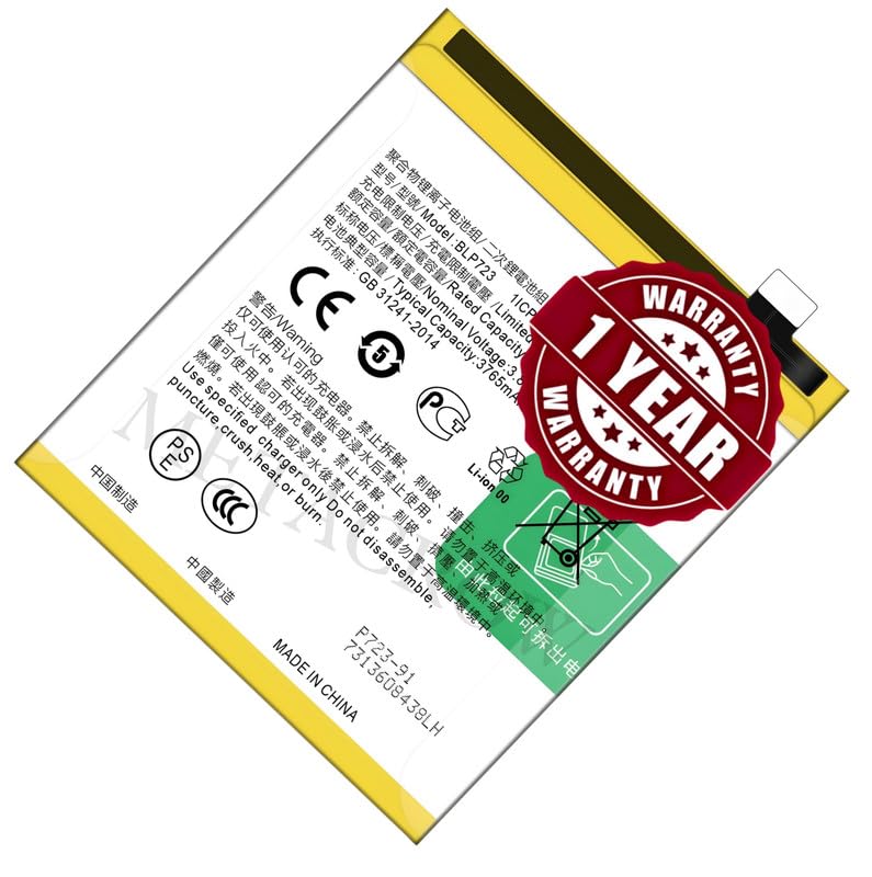 Image of Original BLP723 Battery Compatible for Realme X (RMX1901, RMX1903) - (3765mAh) - 1 Year Warranty JK1