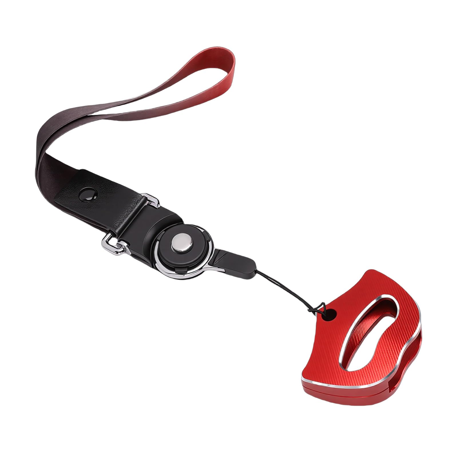 Yctze Copertura Chiave in Alluminio per Spyder (rosso) | Robusta lega di alluminio, progettata per i modelli F3, elegante cordino incluso, compatibilità universale, facile da