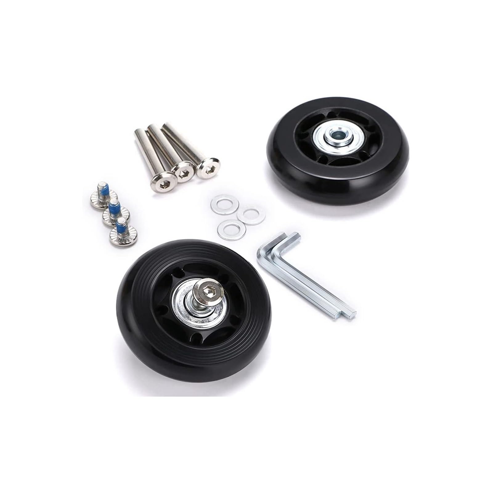 60 mm x 18 mm koła zamienne do walizek bagażowych, gumowe kółka obrotowe kółka kółka kółka zestawy naprawcze, 1 4