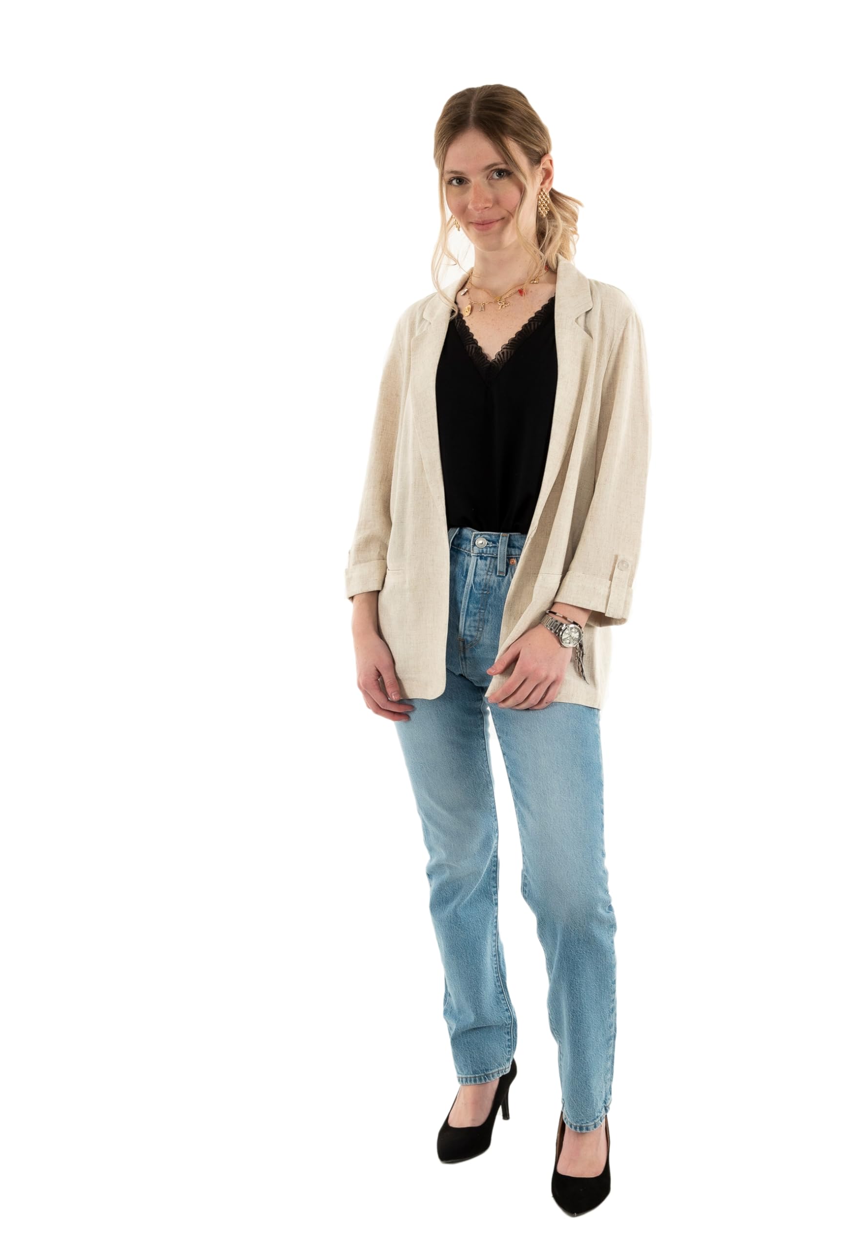 ONLY Female Blazer ONLSIESTA Leinen Blazer