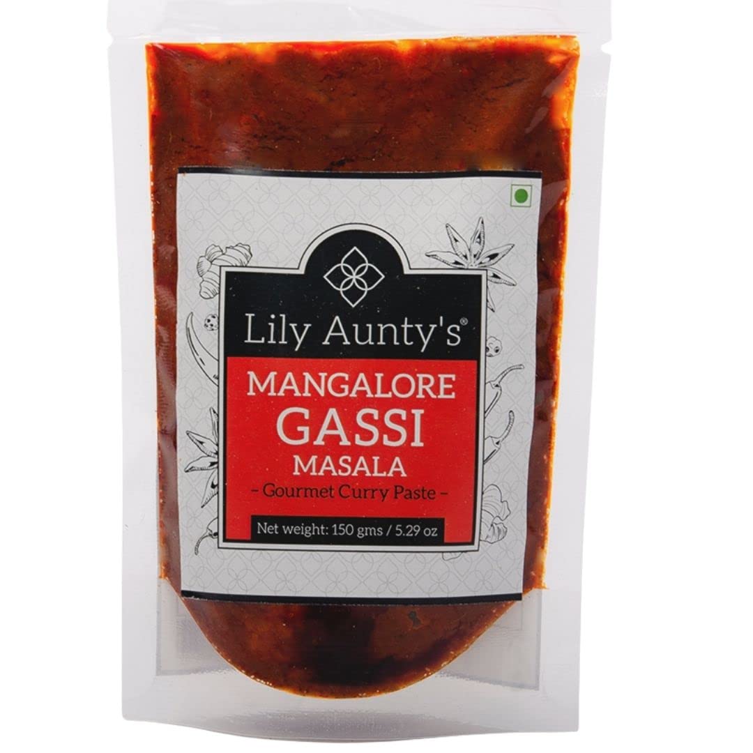 Lily Auntys Mangalore Gassi Masala | Quantity - 150g | Mangalorean Curry Paste| Ideal for chicken, fish, prawns, veg curries | Made with Sunflower Oil| Ingredient Type: Vegetarian (B08L1BQLNQ) Amazon Price History, Amazon Price Tracker