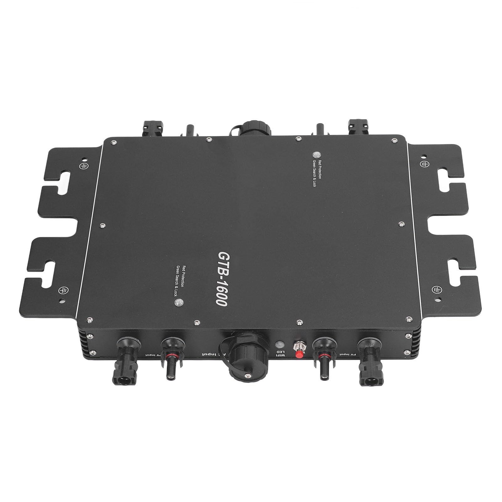 Fyearfly Solarpanel-WLAN-Wechselrichter, 1600 W Solar-Grid-Tie-Wechselrichter MPPT Mit WiFi-APP-Steuerung, Wasserdicht, Automatische Identifizierung, EU-Stecker 230 V, Für Wohnmobil-PV-Erzeugung