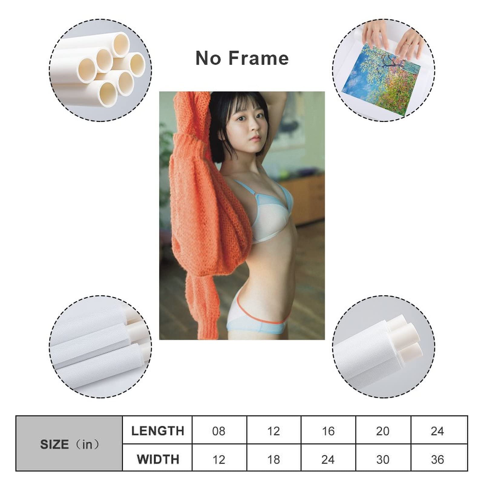 【希少】外伝 素足のGinRei 販促ポスター　（非売品） Amazon.co.jp: 吉乃椿のセクシービキニ写真ポスター 2 キャンバス