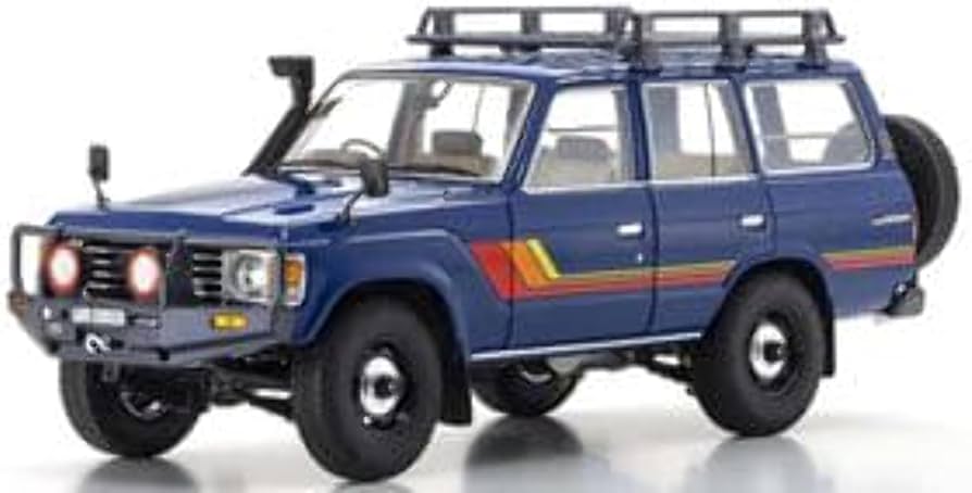 Amazon.com: Kyosho 1:18 Toyota Land Cruiser 60 1980 Blau : Arts