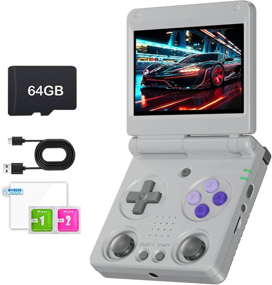 Amazon.co.jp: Anbernic RG34XXSP Flip 携带型ゲーム機 折畳みレトロ