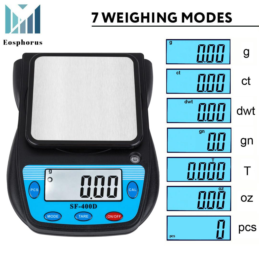 Bilancia Analitica Digitale VEVOR 500g X 0.001g - Precisione Laboratorio Con Display LCD Per Gioielli - Foto 12