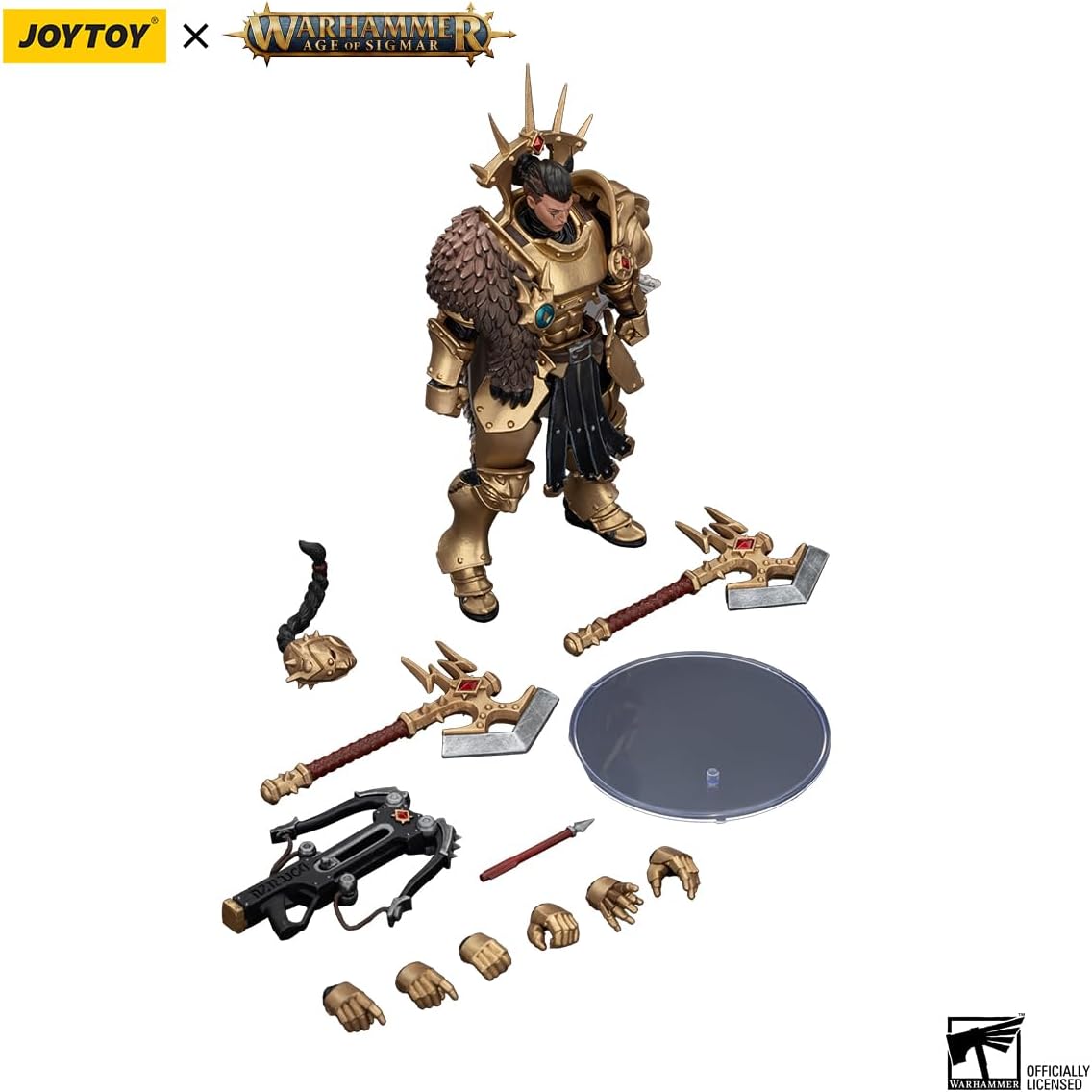 JOYTOY Warhammer 1/18 Action Figure Age of Sigmar Stormcast Eternals The Blacktalons Neave Blacktalon 4.9in Mecha Joy Toy Collection Model
