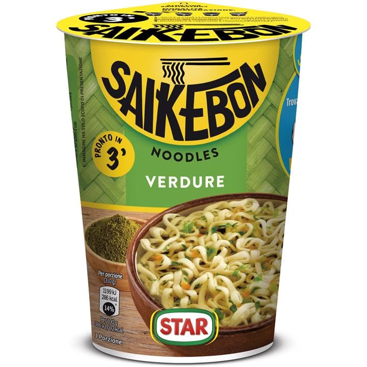 Noodles Verdure Pronti in 3 Min Sai Ke Bon, Pack 8 pezzi da 60 Gr