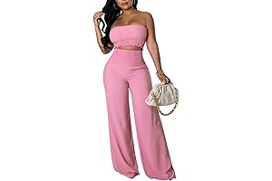 Womens Summer Outfits Crop Tops and Pants Sets - The Perfect Brunch Outfit