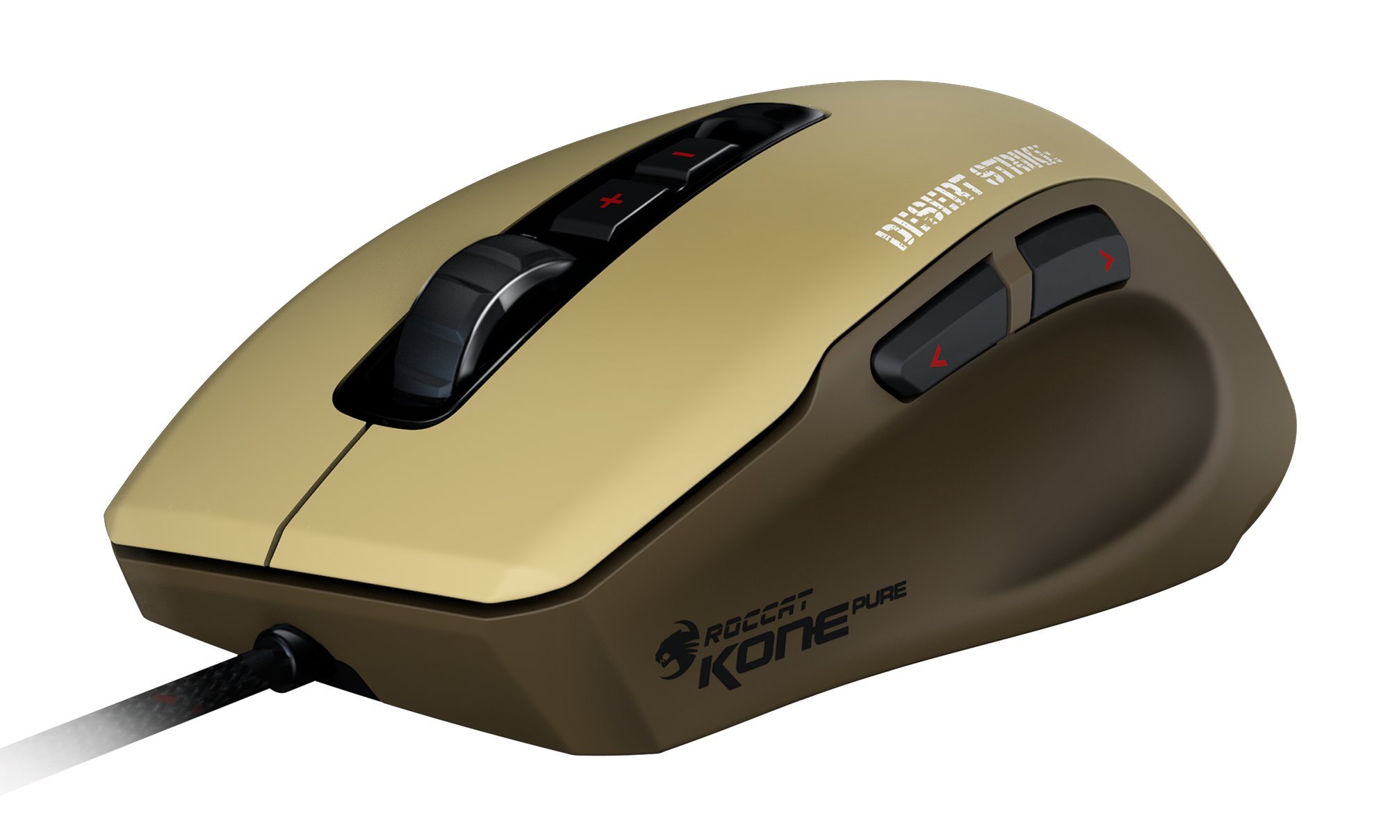 Roccat Kone Pure - Ratón Gaming (Sensor Pro-Optic 5000 dpi, tecla Easy-Shift[+], Omron SwitchEasy), diseño Deserta Strike