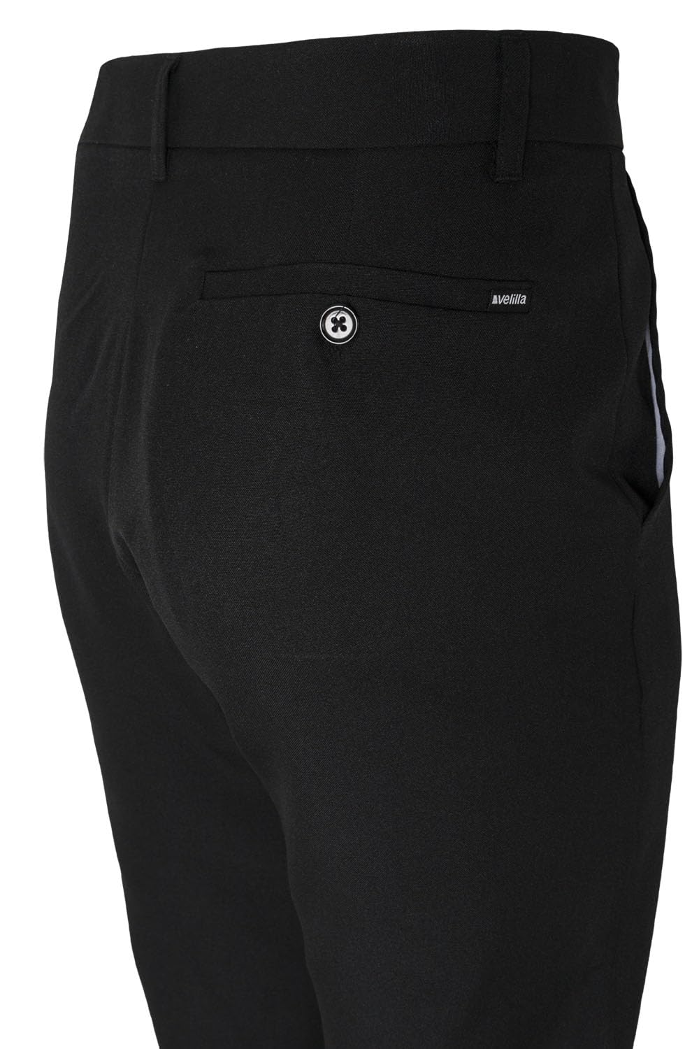 VELILLA 403008 Pantalón de Cocina a Cuadros Multibolsillos, Color Negro a Cuadros