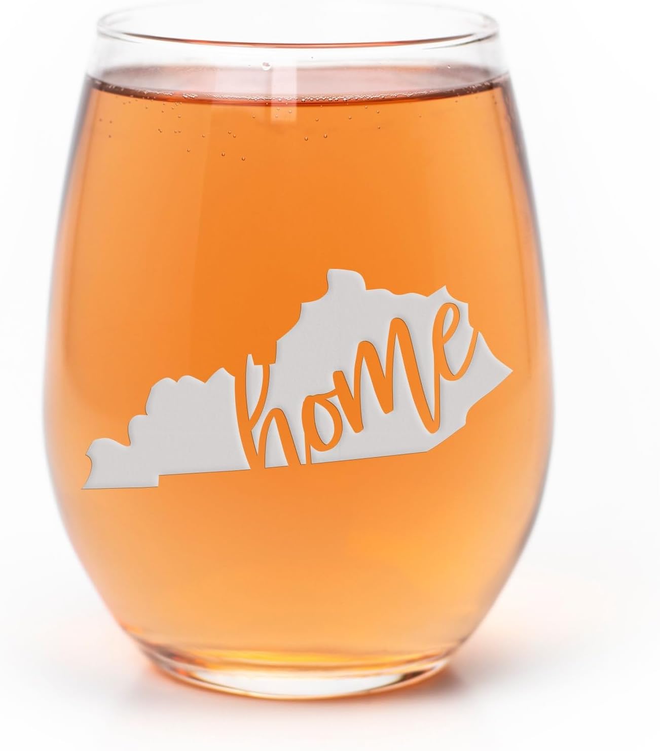 Kentucky State Stemless Wine Glass - Kentucky Gift and Fan Gift - 2 Glasses