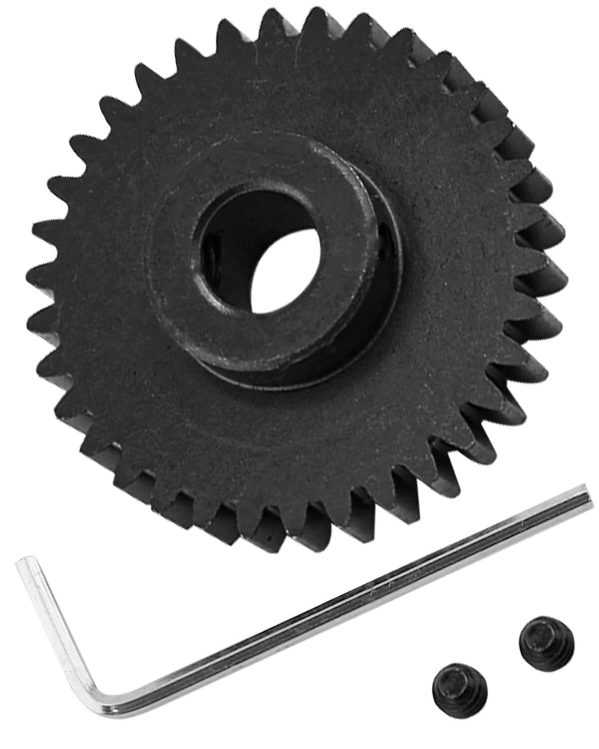 hopsupRC 45# Steel 34T 0.8h Pinion Gear with Wrench Upgrades Part for 1/7 Felony Infraction Limitless 6s BLX,Steel Pinion Gear with Wrench Hops Up,