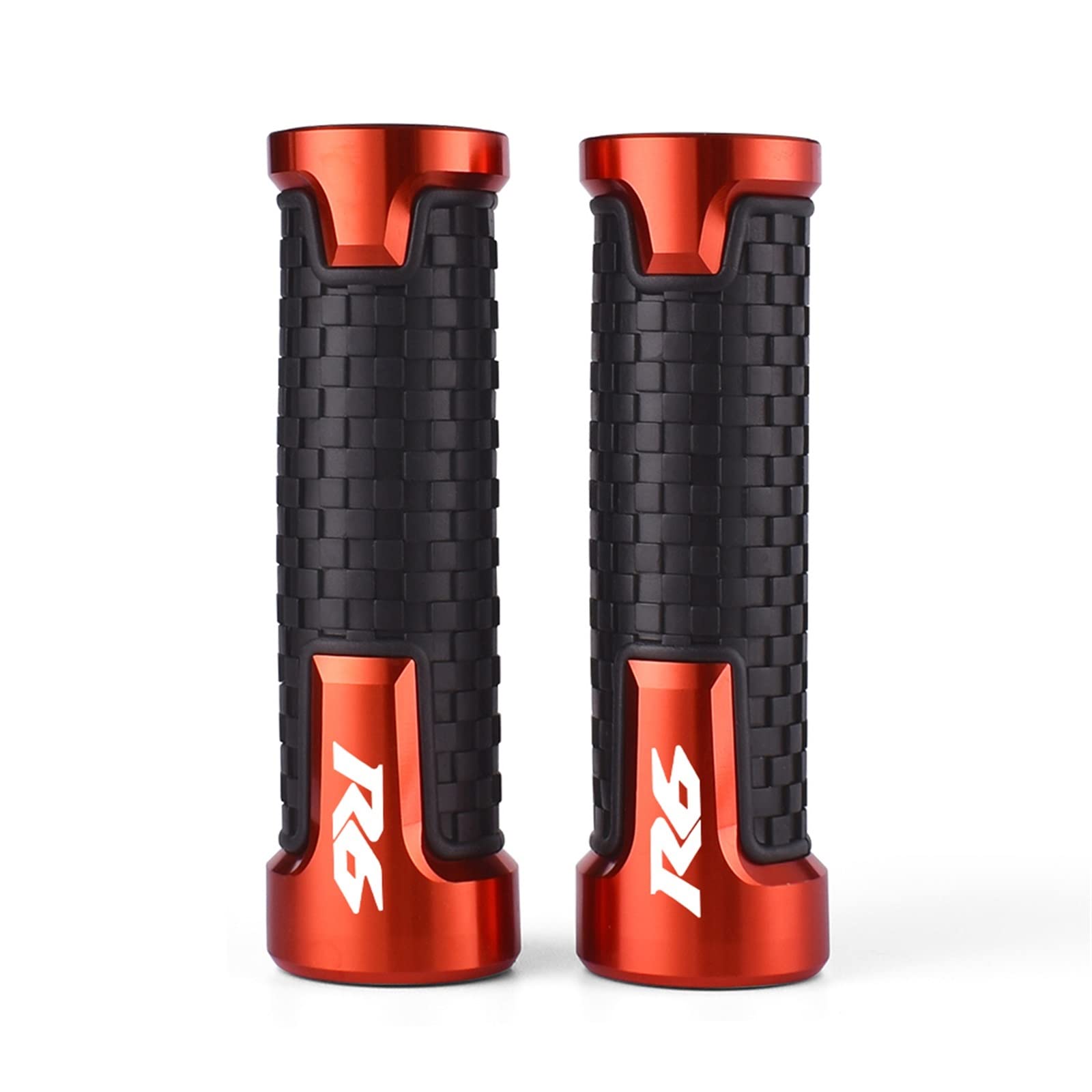Poignées guidon orange 22mm pour Yamaha YZF-R6 et R6S