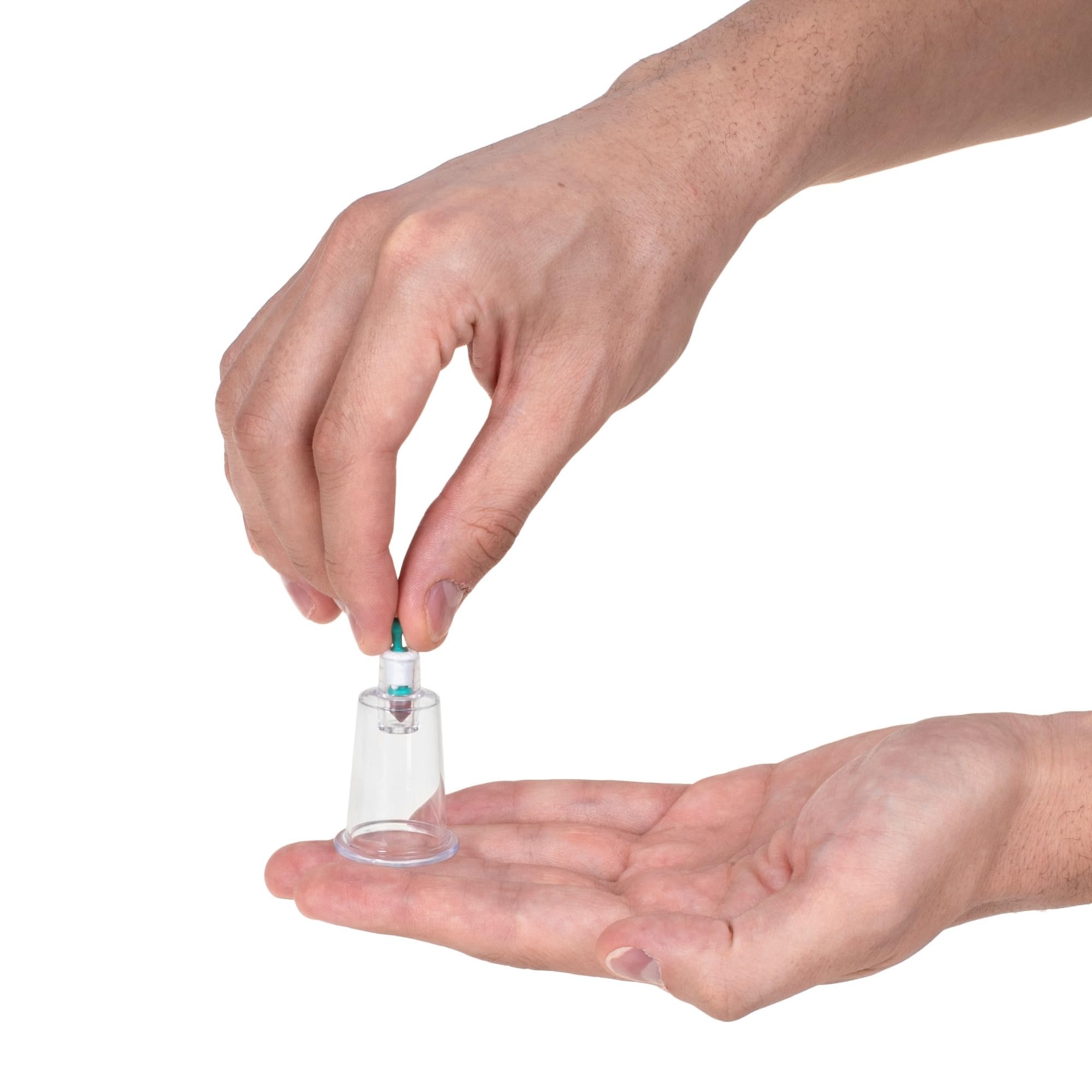 100 vasos de ventosa: tazas de hijama para masajes al vacío, ventosas y terapia, de plástico, fuertes y duraderas (2 cm)