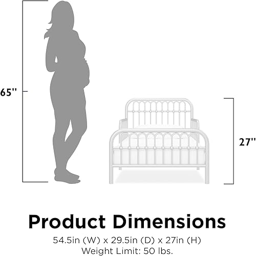 Miniatura 3 de Little Seeds Monarch Hill Ivy - Cama infantil de metal, color blanco