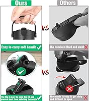 Vista 5 de Tapa de popote para botella de agua de boca ancha Hydro Flask de 32 onzas y 40 onzas, tapas superiores con popote para boca ancha Hydroflask