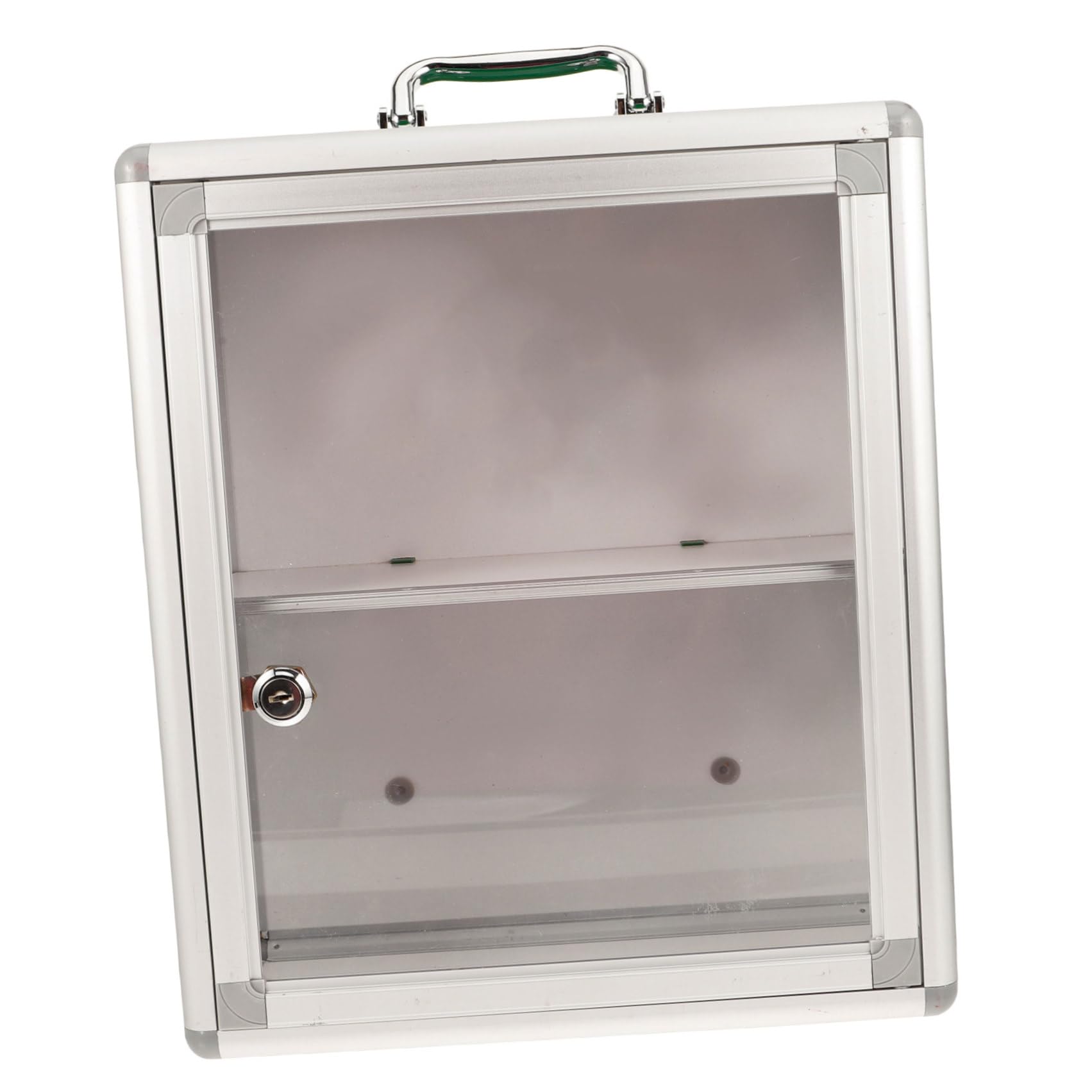 Alipis Botiquín y Ahorro de Espacio Montado en Pared Grande de Primeros Auxilios Capacidad Amplia Puerta Transparente de Acrílico y Diseño de Aleación de Aluminio para Hogar y Coche