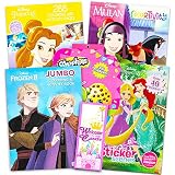Disney Princess Coloring Book Super Set - Bundle Includes 4 Disney Princess Books Filled with Over 4