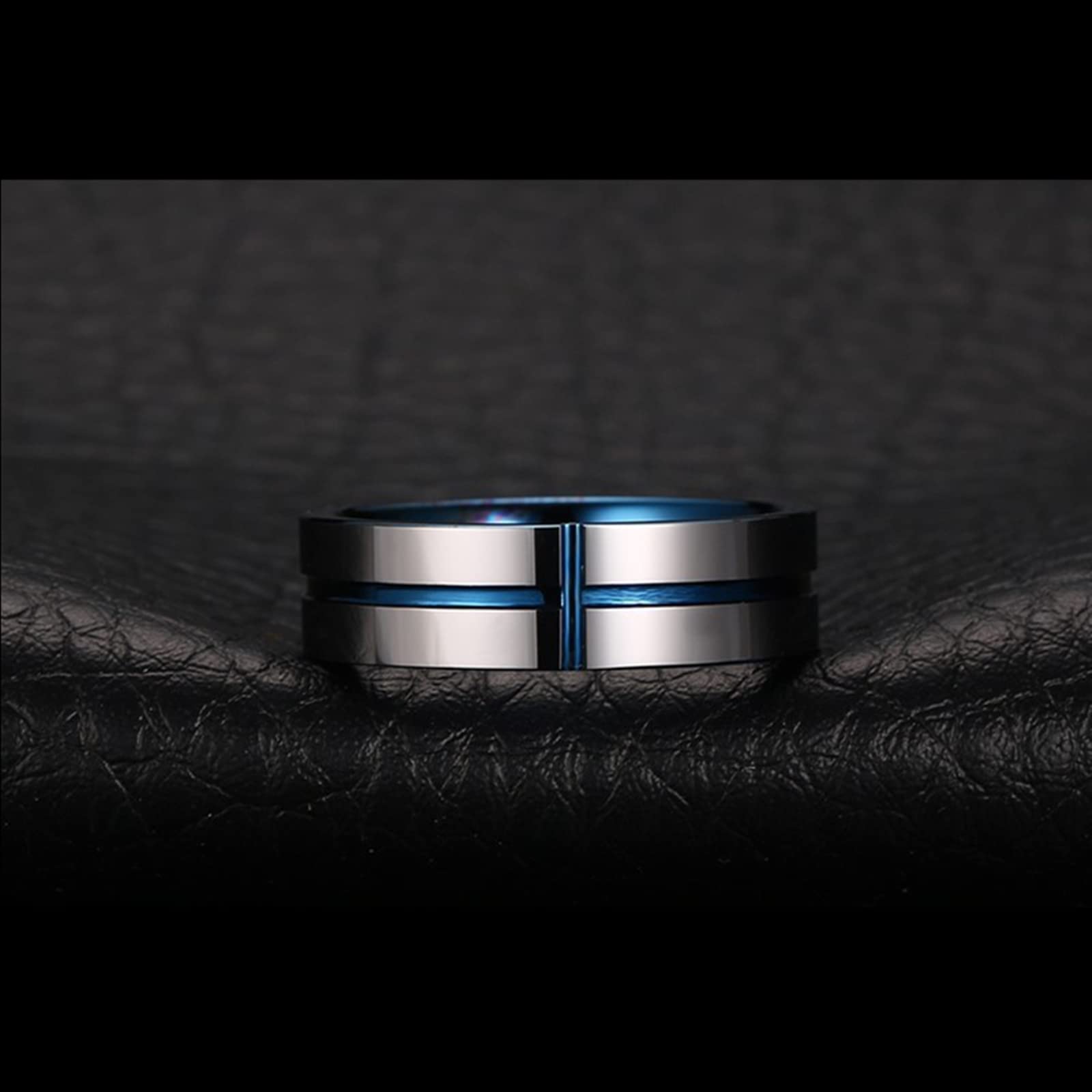 Paar Halsketten mit Gravur Edelstahl, Charms Anhänger Ring Kreuz 6MM Partnerketten für Sie und Ihn