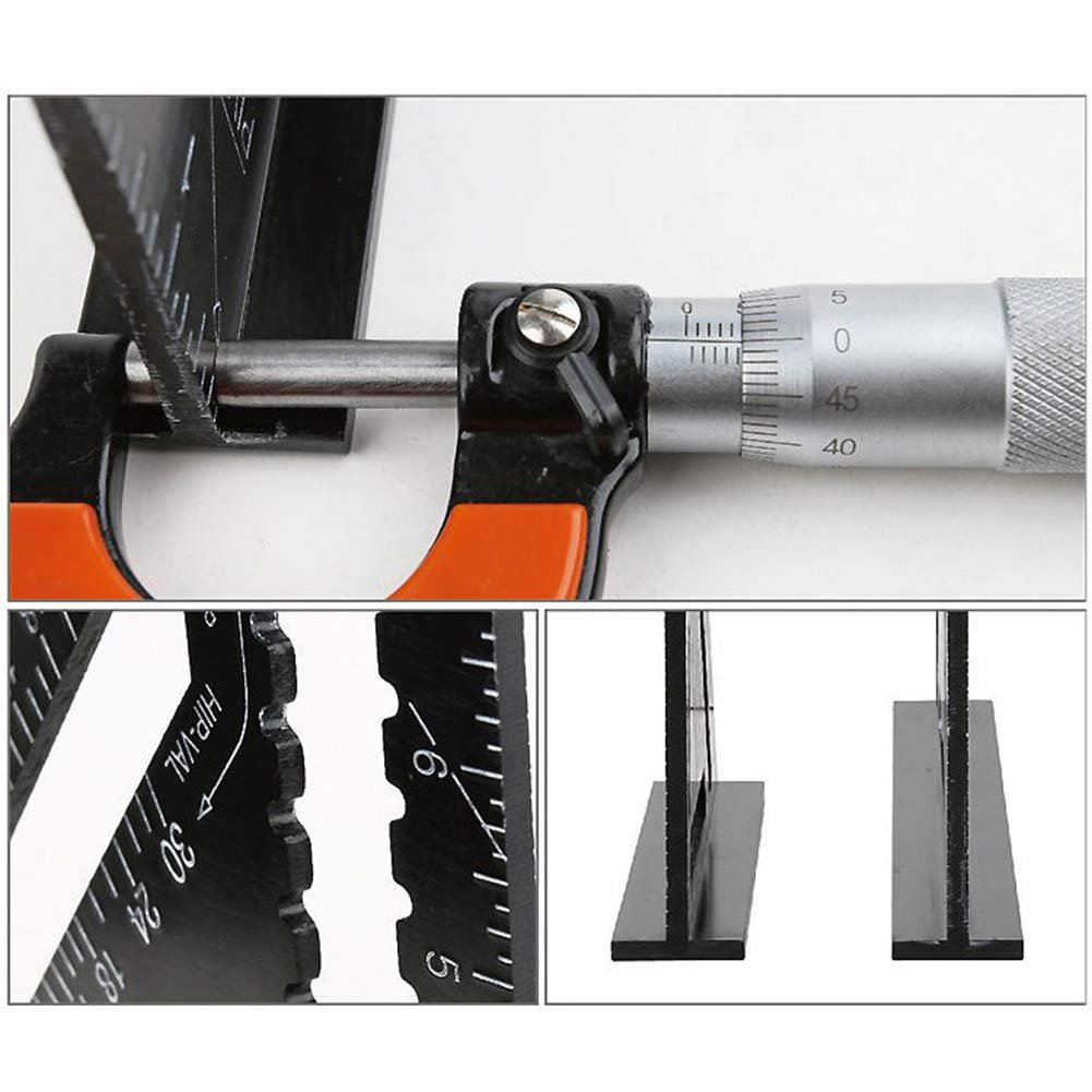 TOOLSTAR Dreieckslineal 30,5cm - Aluminium Winkelmesser Zoll/metrisch