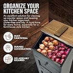 Peaceful Classics Wooden Bread and Vegetable Storage Bin, Mocha - Image 5