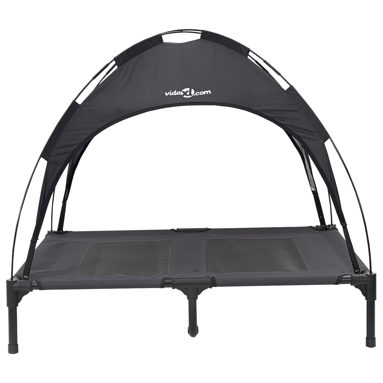 Cama elevada para perros grandes, color negro, grande, impermeable, con techo desmontable, resistente, para interior y exterior