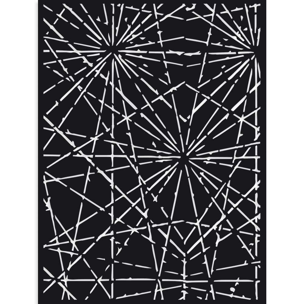 STAMPERIA INTERNATIONAL, KFT Stamperia-Thick Stencil-Sir Vagabond-Cracks, Various, 15 x 20 cm KSAT12