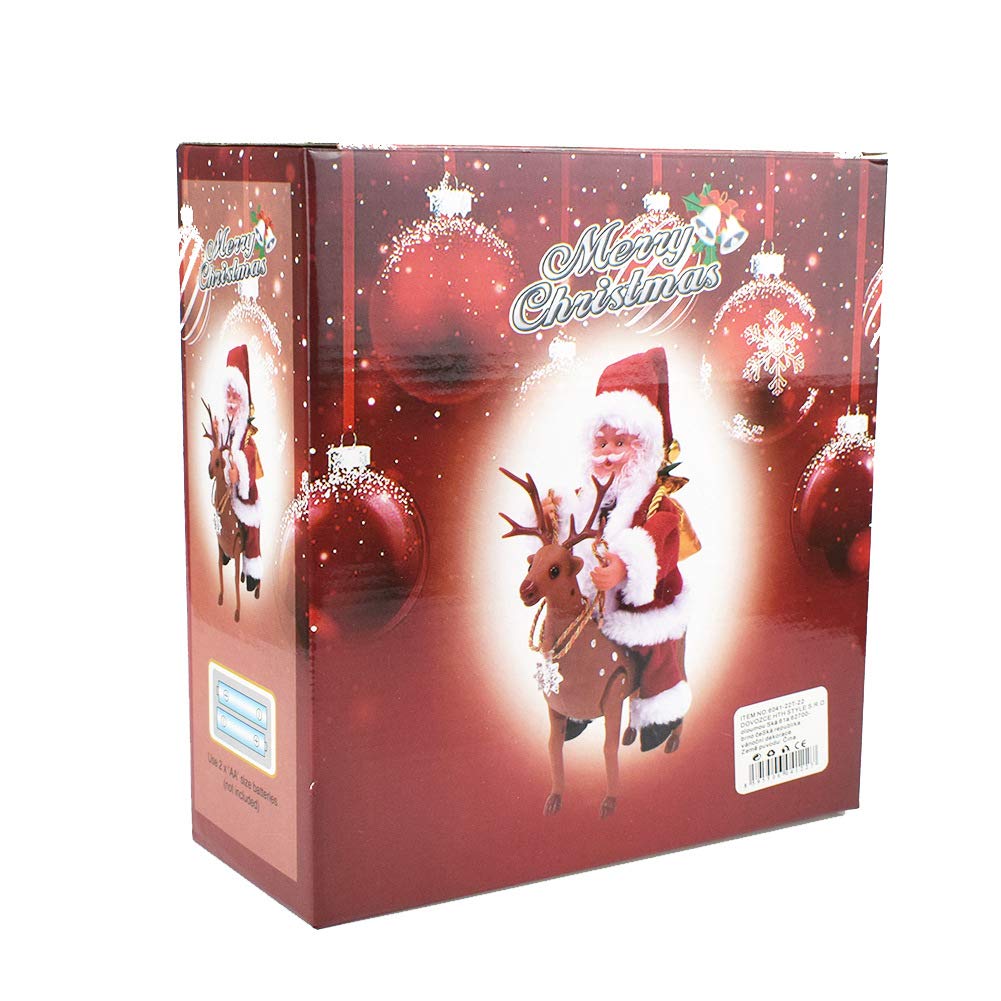 VIDOO Erici di Natale Elettrico Equitazione Elk Babbo Natale Regalo Giocattolo Elettronico Giocattolo in Movimento Giocattoli Piccoli Decorazioni Elettroniche Regalo