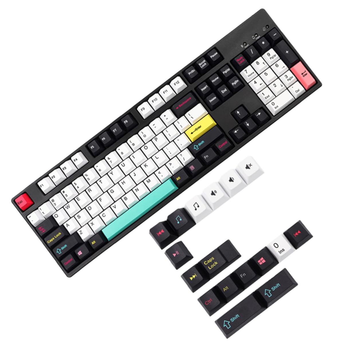 DOITOOL Tecla para Teclado Mecánico De Teclas Pbt Personalizadas Altura Original Decoración para Ordenador