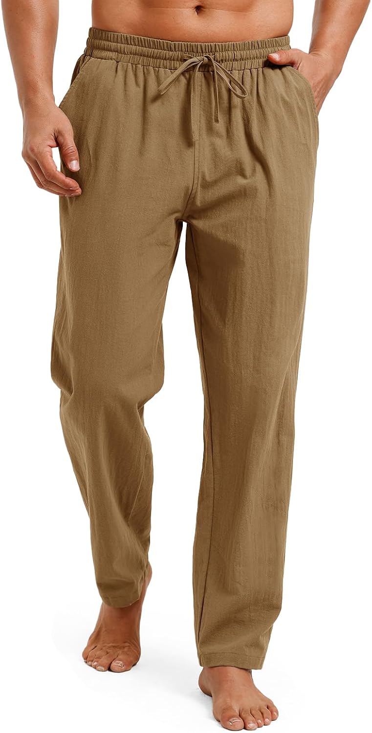 Mens Medieval Pants Renaissance Viking Pirate Cotton Linen Pants Gothic Costume Cosplay Navigator Trousers - Image 2