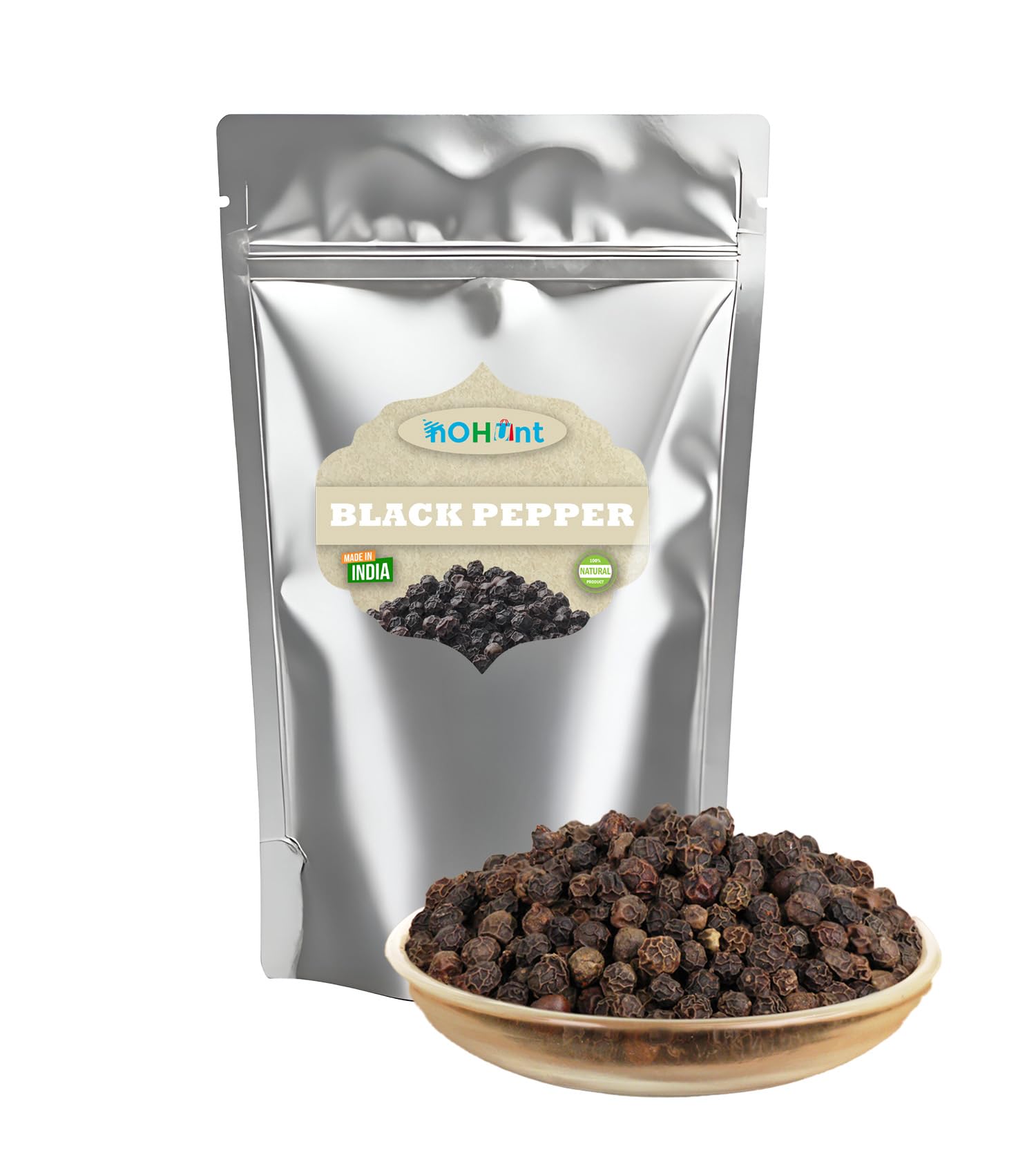 NOHUNT Handpicked Whole Extra Bold Black Peppercorn (Kali Mirch) | 100% Pure | Fresh Natural Seeds, No Artificial Additives (50gm) (B0CZLCLSKH) Amazon Price History, Amazon Price Tracker