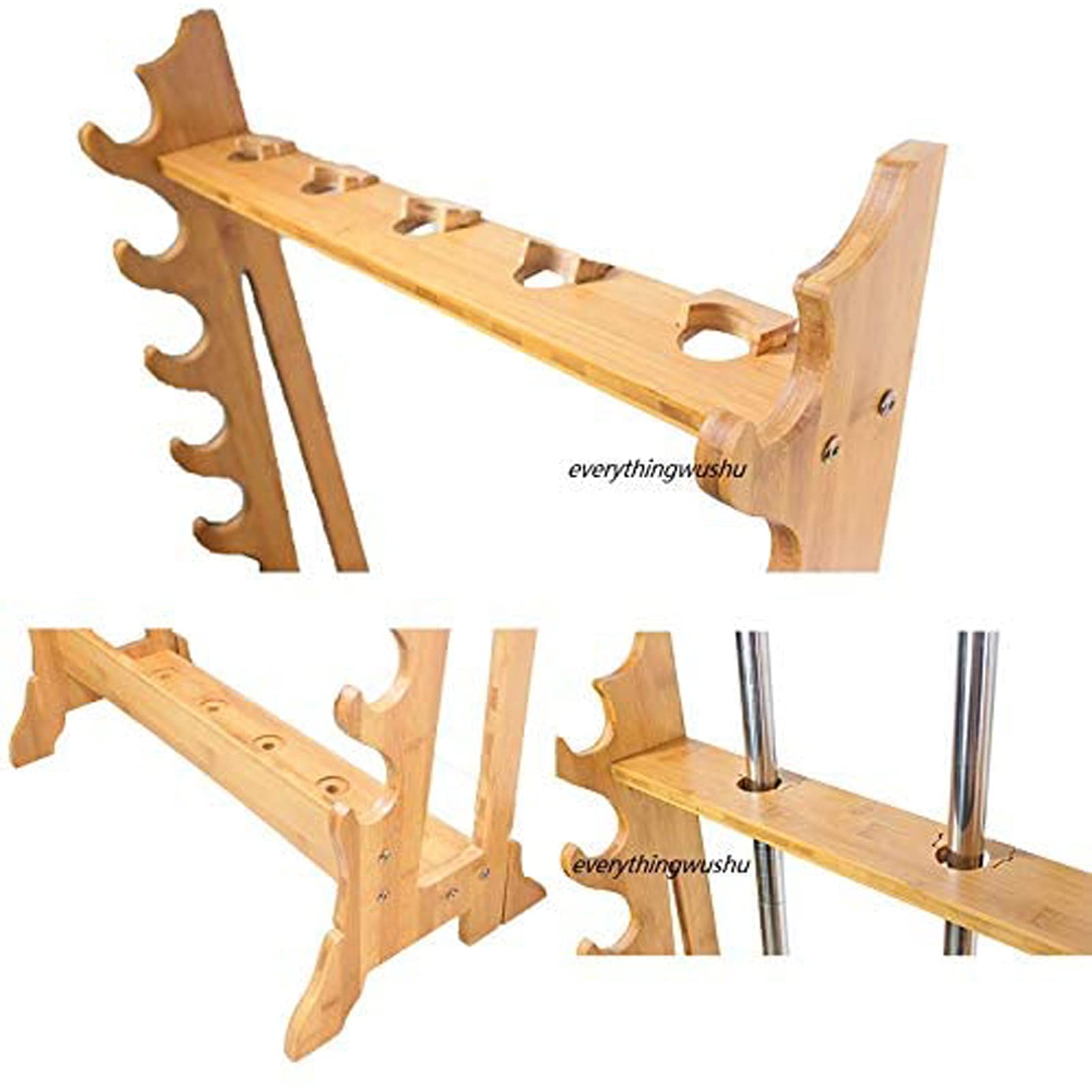 Schwertständer Stehend Holz - Samurai Schwerter Rack | Integriertes Senkrecht Schwert Schwerthalter Mit 5 Löchern Und 10-stufiger, Schwerthalter Vertikal Display Verwendet Katana Ständer