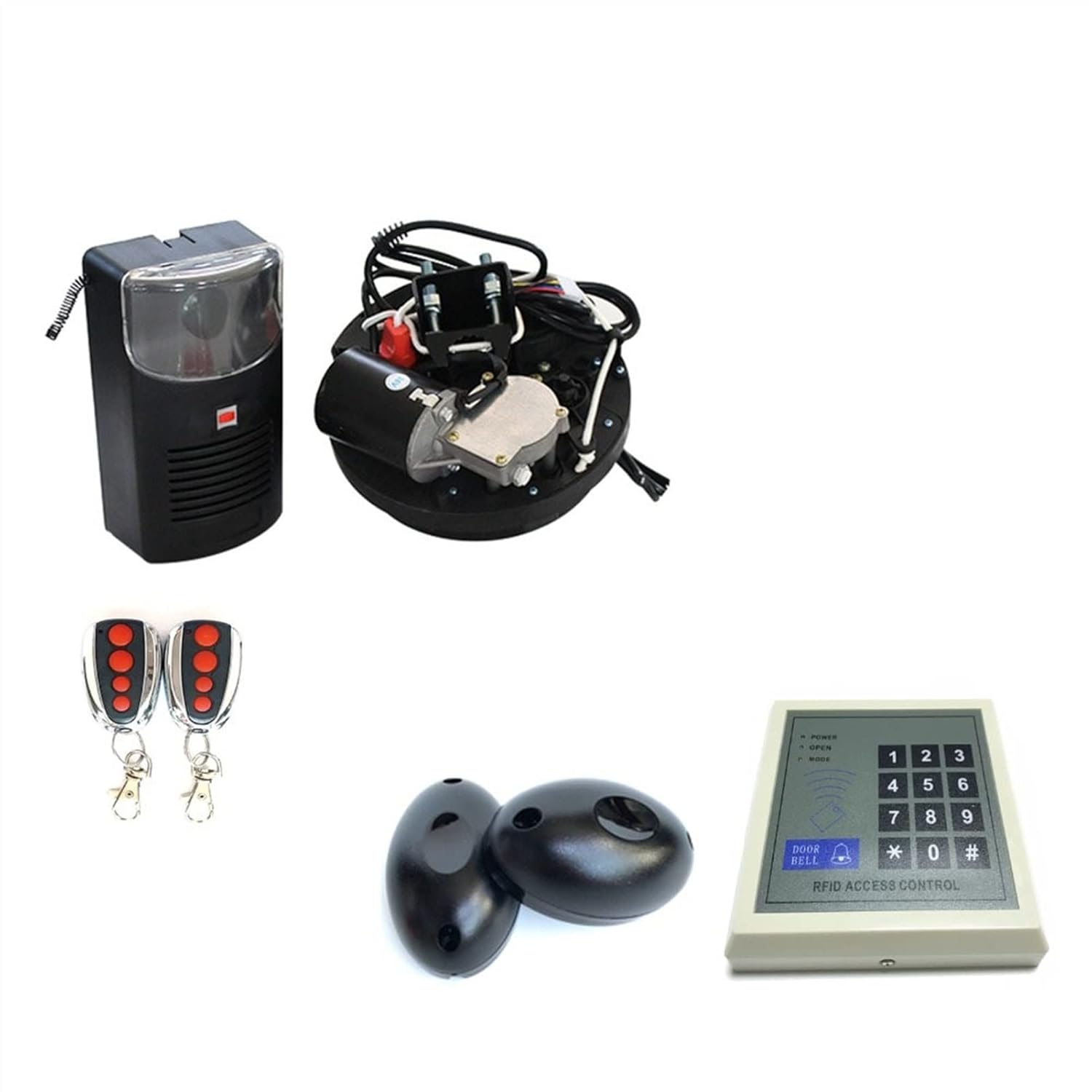 Swing Door Opener/Closer tic Garage Roller Door Opener Motor Operator Roller Rolling up gate Opener Motor Open Driver 250N Lift Force Home Security Residential/Commercial (Color : Kit 2)