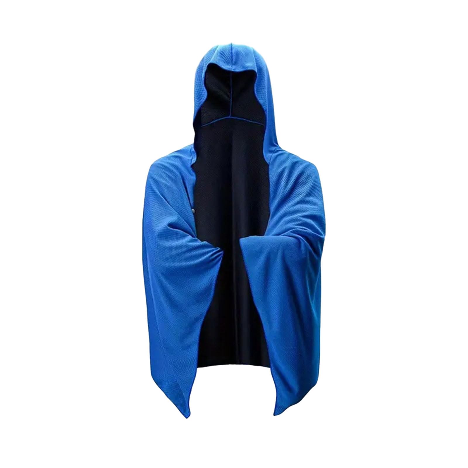 Jazuaiao Quick Drying Beach Towel Cool Hooded Poncho Bath Towel Comfortable Bathrobe for Travel and Sports Soft and Lightweight Quick Drying Bath