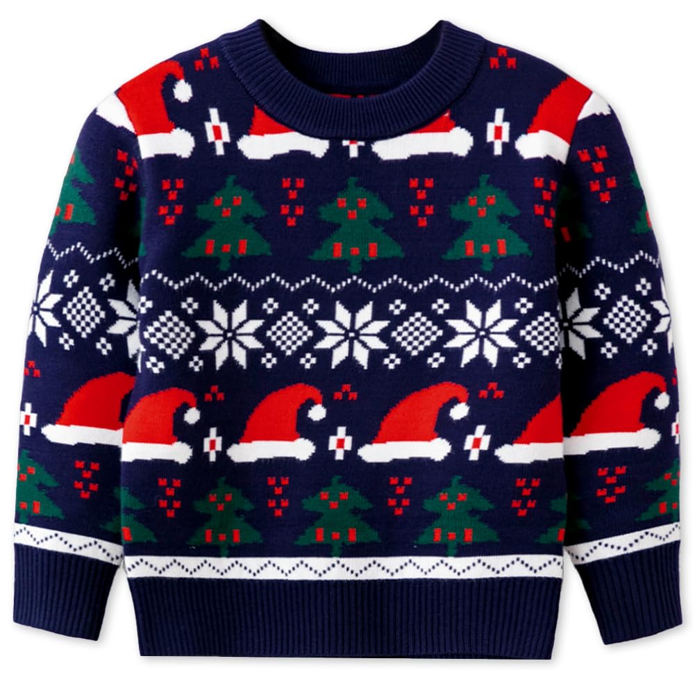 Remimi Kids Christmas Sweater for Toddler Girls Boys Holiday Pullover Top