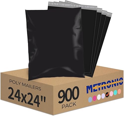 Miniatura 262 de Metronic - Sobres grandes de polietileno de 14.5 x 19 pulgadas, 100 bolsas autosellantes para correo, bolsas de empaque, sobres para envío, empaque