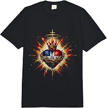 Heart Sacred of Jesus Dominican Republic Catholic Faith Comfort Colors Adult Heavyweight T-Shirt