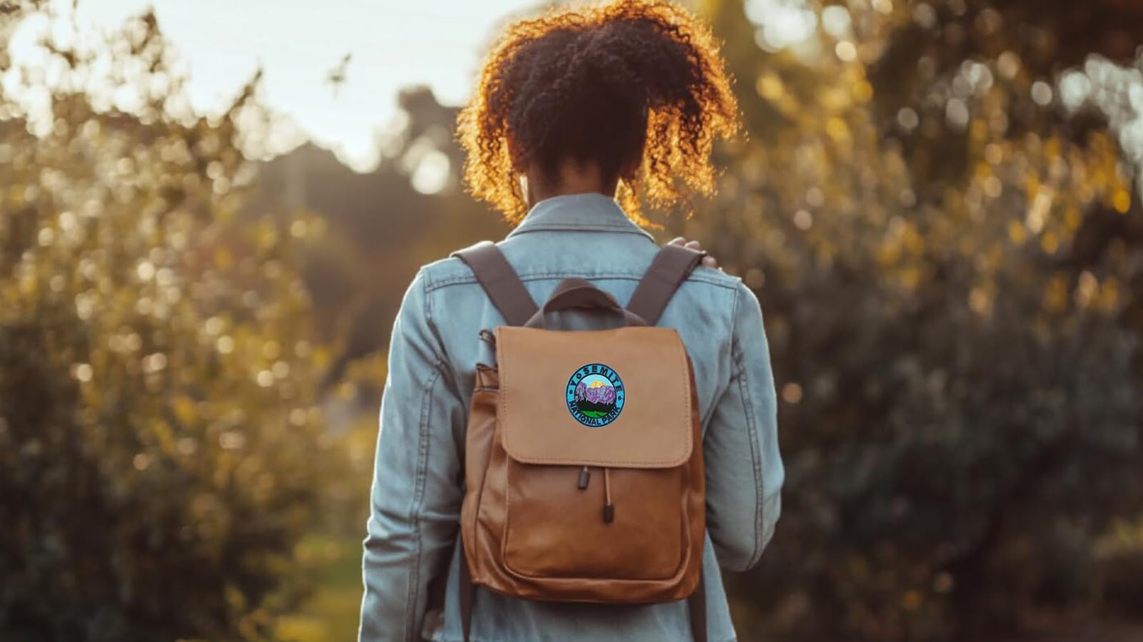 Patch Brodé Yosemite Thermocollant Ou à Coudre - 9x7 Cm - Pour Sac à Dos, Veste, Randonnée - Cadeau Souvenir