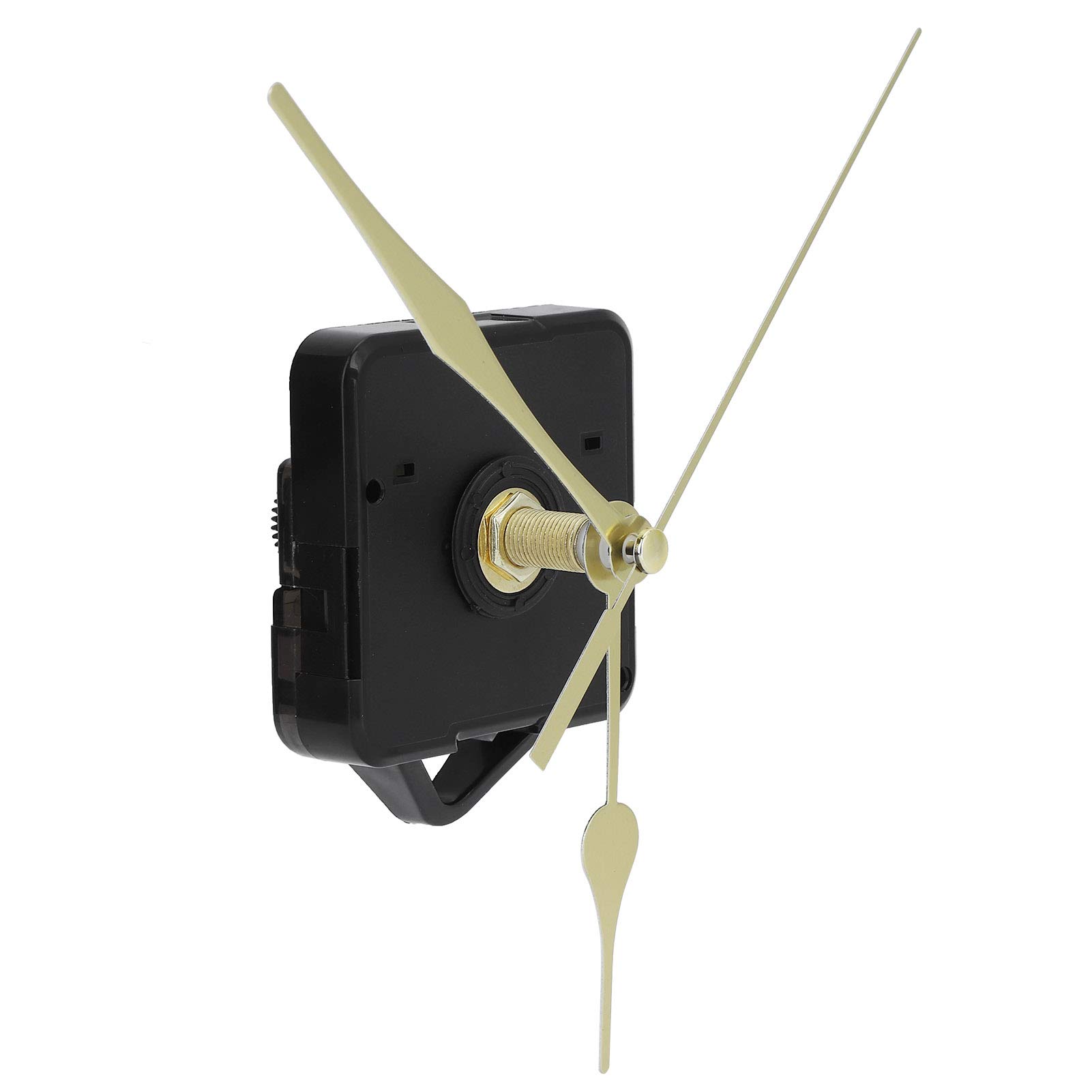 SIXRUN Quarz-Uhrwerk, ABS-DIY-Uhrenreparaturset mit Goldenen Zeigern, 2 Sets, 21 Mm Gewinde, 67 X 55 X 15 Mm, Batteriebetriebene Ersatzteile für das Basteln von Wanduhren Im Home Office