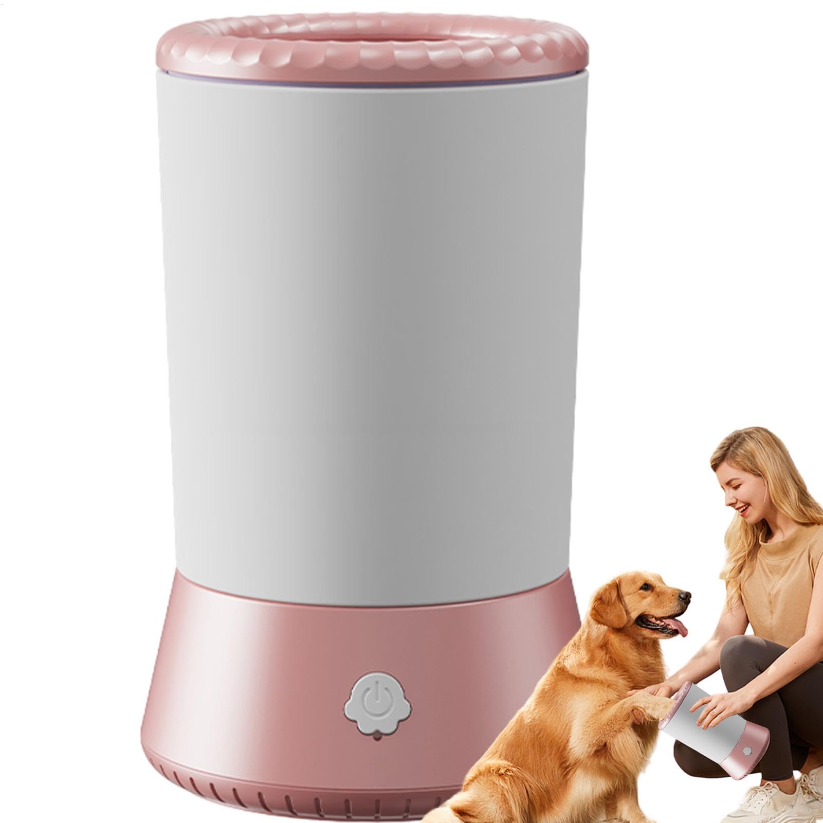 Limpiador automático de patas de perro, lavadora de patas de perro recargable por USB con silicona, limpiador completo de patas de mascotas de 360°, en la lavadora de patas de perro para