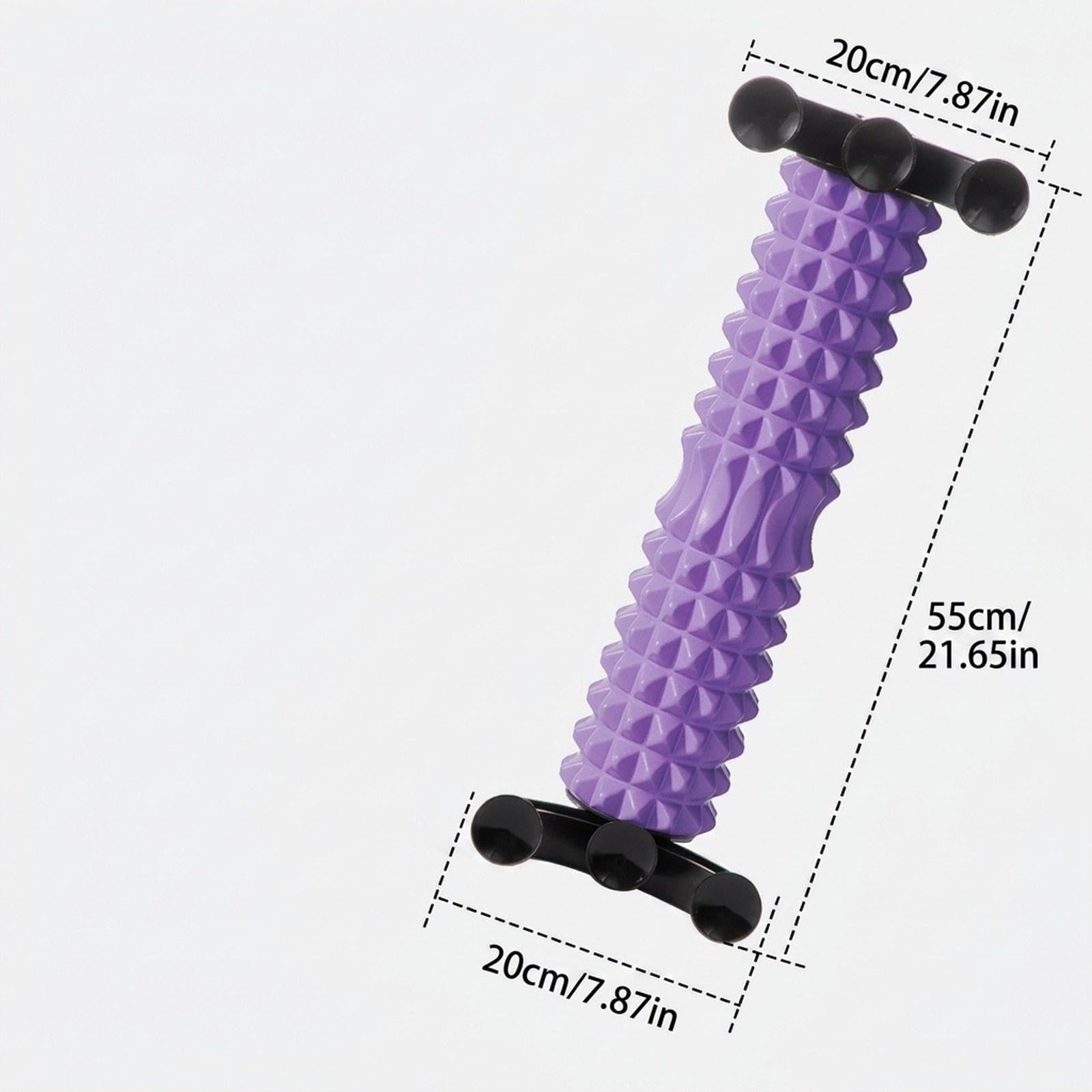 Perfeclan Rodillo Espuma Fitness Ejercicio Pilates Masaje Muscular Profundo EVA PVC Estable Resistente Adecuado para Relajación Muscular Entrenamiento