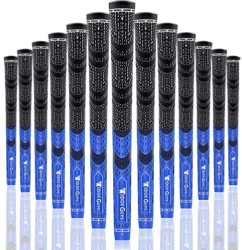 Wedge Guys Performance Golf Grips – Set Of 13 All-Weather Moisture Wicking Cord Rubber Golf Club Grips Ideal For Clubs Wedges Drivers Irons Hybrids (Blue) #TOP5