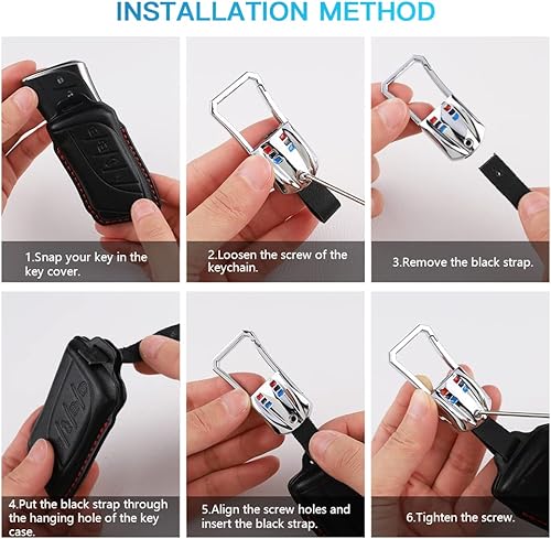 Miniatura 8 de 1797 Funda para llavero para Lexus ES LC LS GX UX 2019 - 2022, accesorios para llavero remoto de automóvil, protector de piel para hombres y