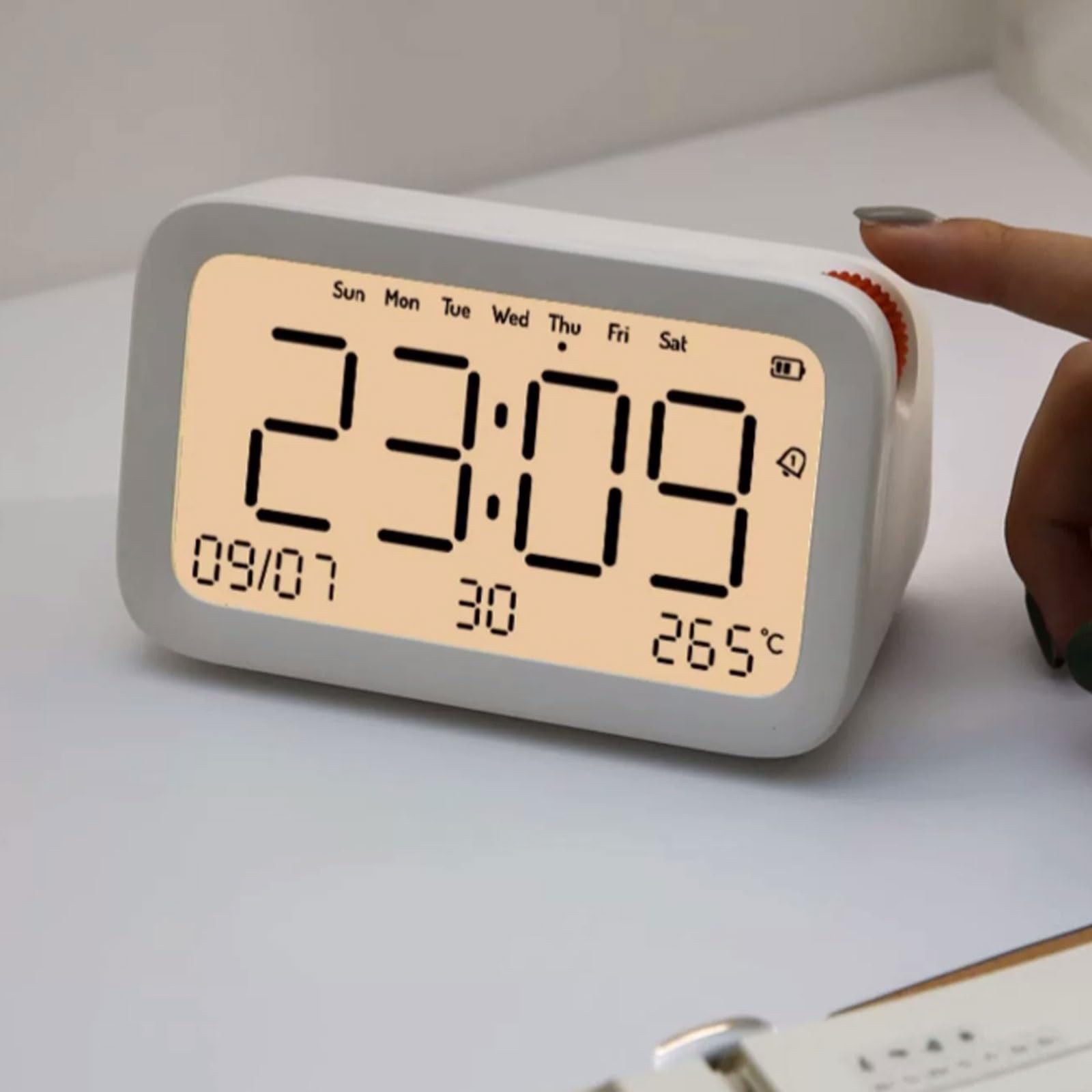 Administrador de tiempo, Temporizador visual recargable con despertador y luz nocturna, cuenta atrás de 99 minutos, temporizador de cocina, herramienta de gestión del tiempo for estudiantes, temporiza
