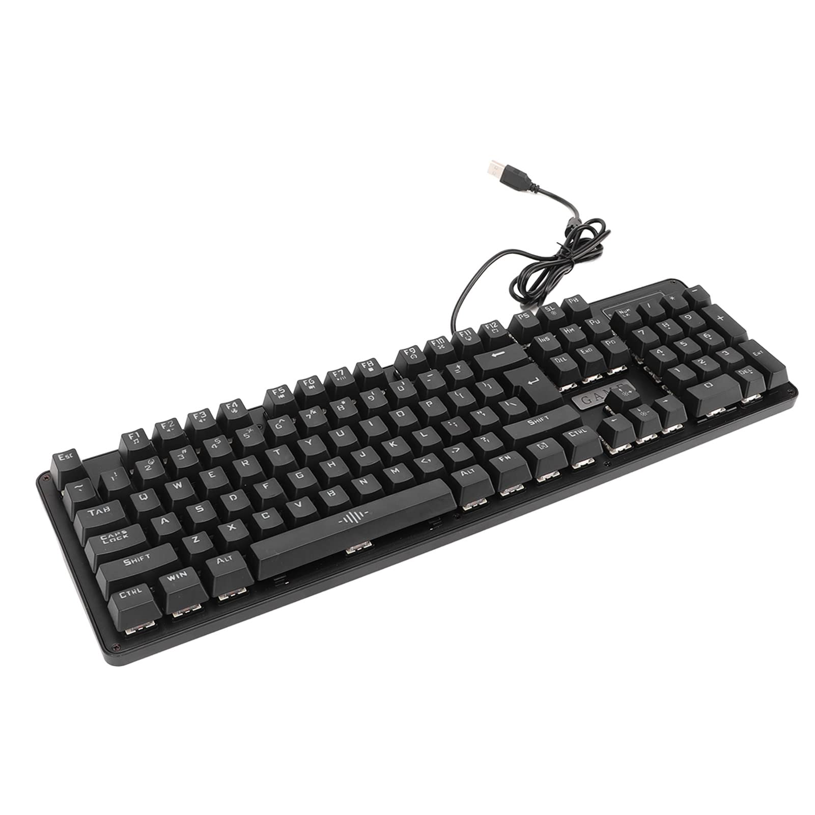 POENVFPO Tastiera di Gioco Meccanica RGB, 104 Tasti Ad Interruttore ABS per Accessori PC - For Gamer, Programmatore, Ufficio