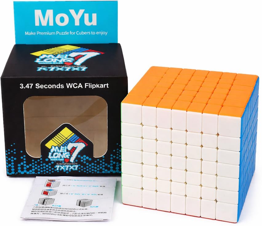 Image of MoYu Megaminx 3D Speed Cube, Stickerless Dodecahedron Puzzle Cube, 72mm, Smooth Turning ABS Brain Teaser Toy for Kids and Adults (7X7)