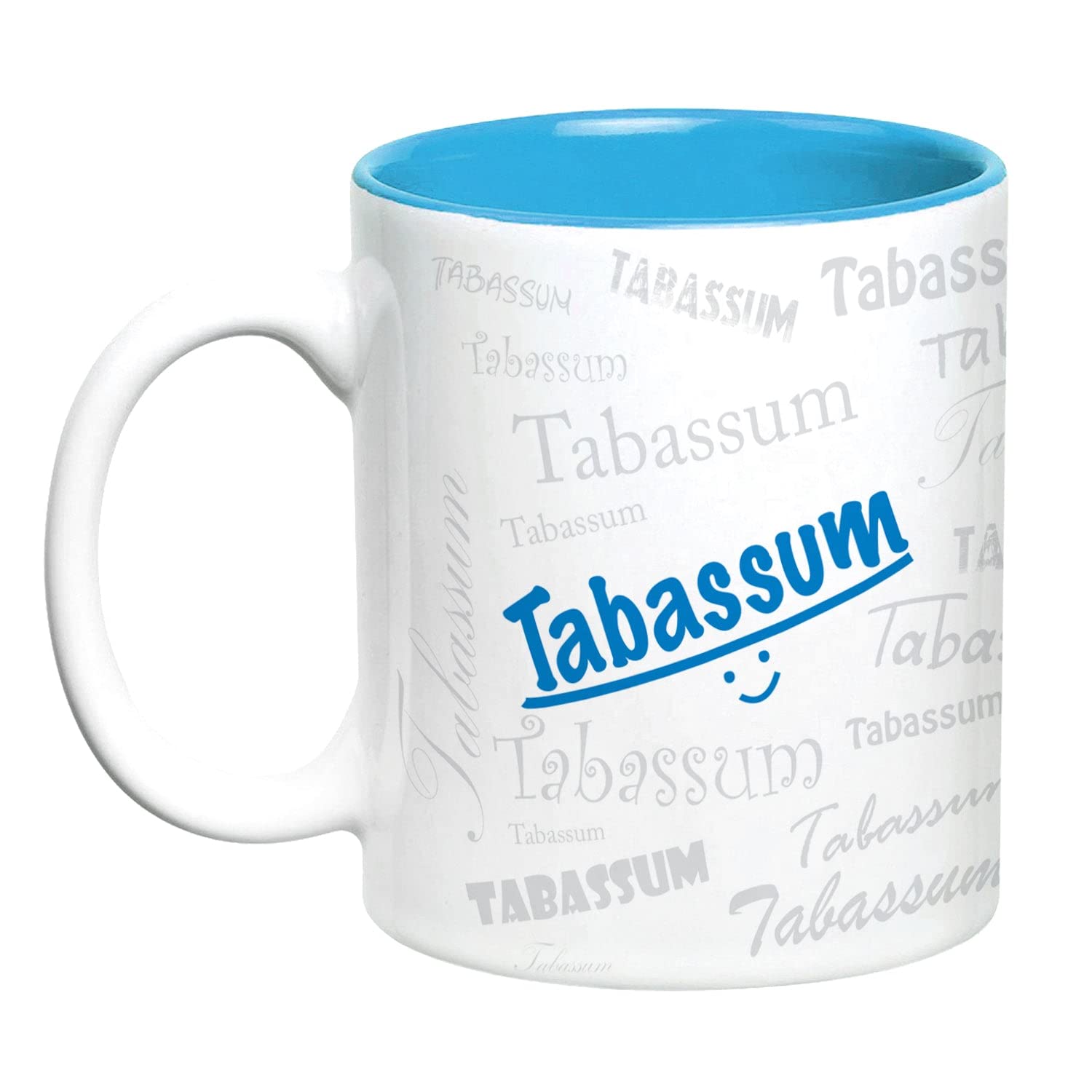 Hot Muggs Me Graffiti Mug - Tabassum Personalised Name Ceramic, 315ml, 1 Unit